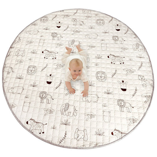 Tapis bébé matelassé animaux SAFARI
