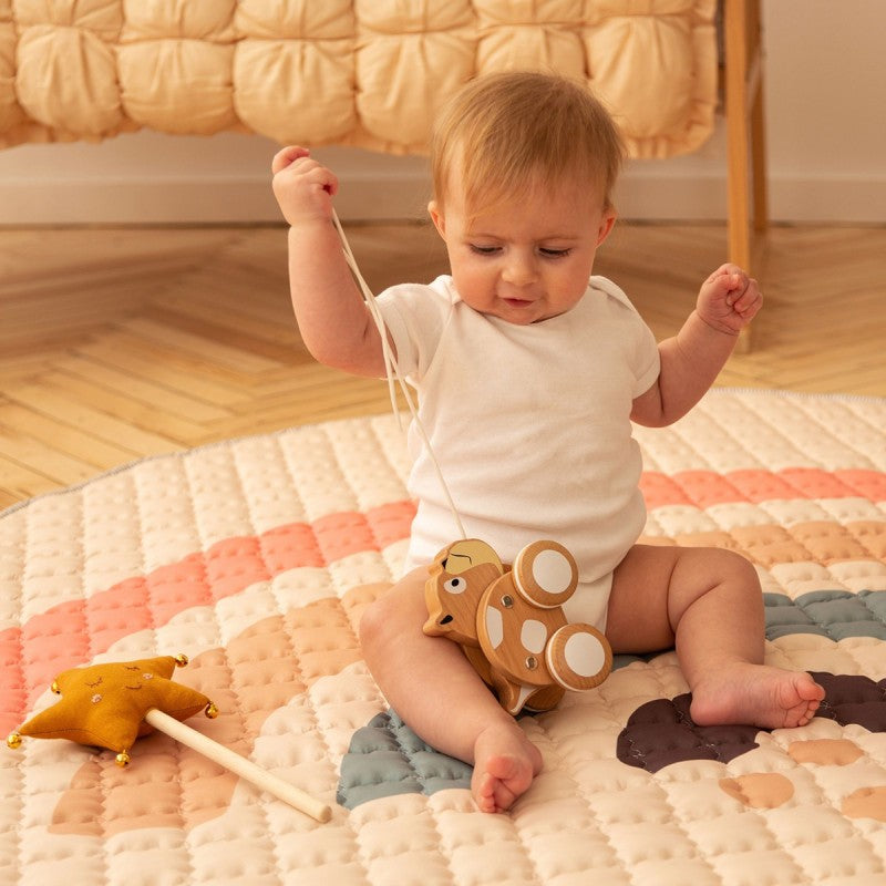 Tapis bébé matelassé arc en ciel BOHO RAINBOW