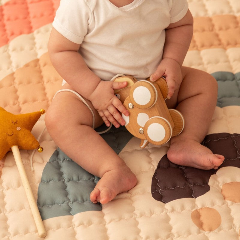 Tapis bébé matelassé arc en ciel BOHO RAINBOW