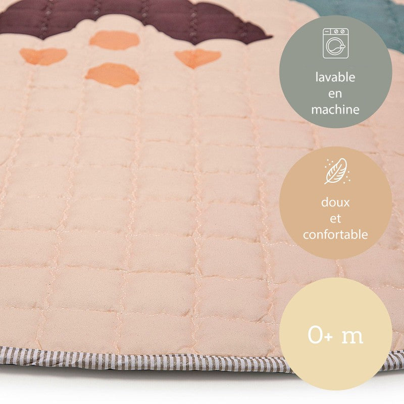 Tapis bébé matelassé arc en ciel BOHO RAINBOW