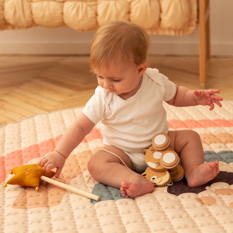 Tapis bébé matelassé arc en ciel BOHO RAINBOW