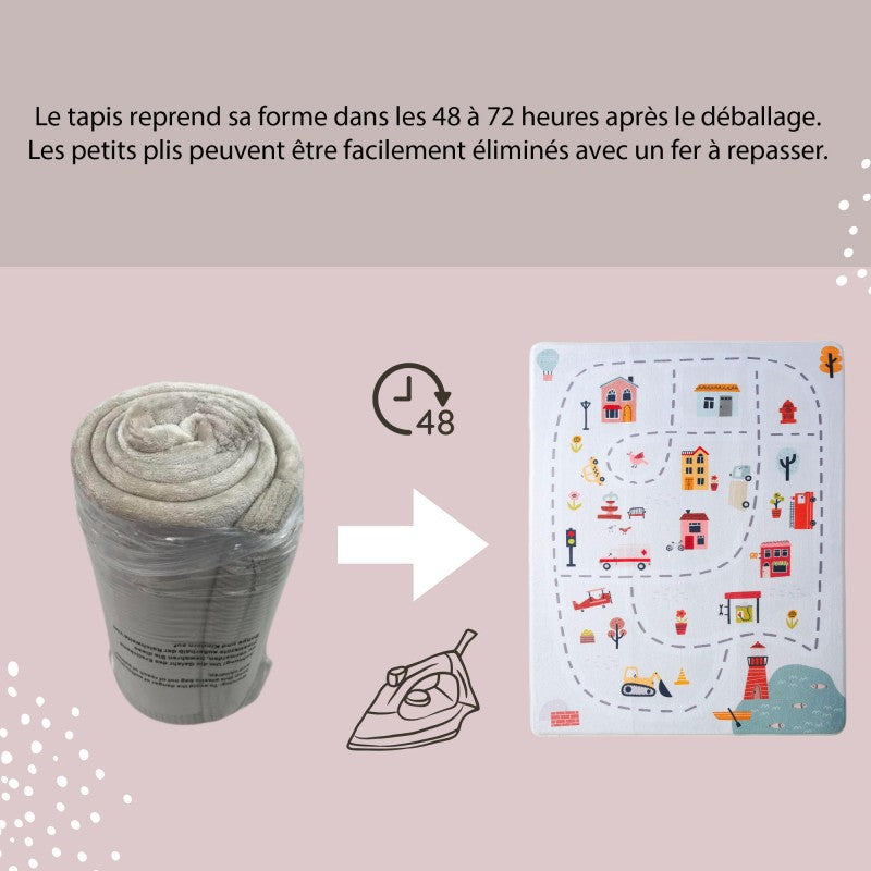 Tapis de jeu enfant à mémoire de forme CLOUD PLAY CITY