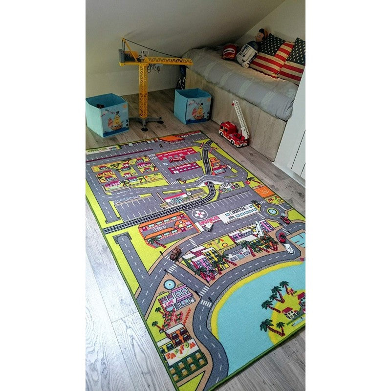 Tapis de jeu enfant circuit VOITURES