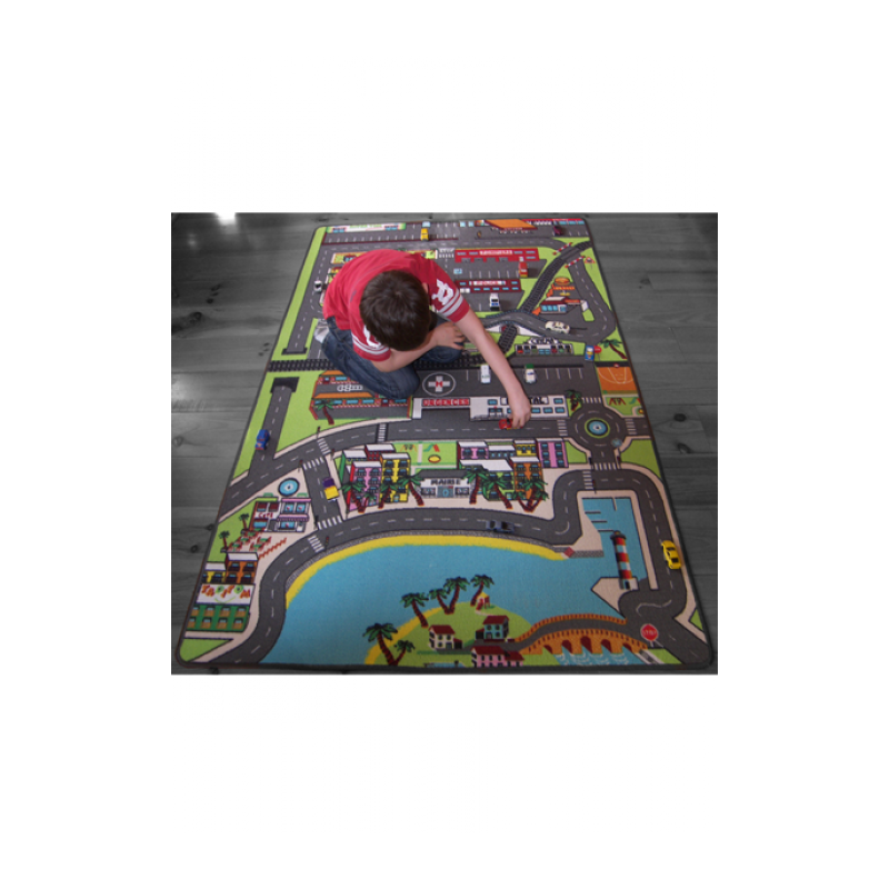 Tapis de jeu enfant circuit VOITURES