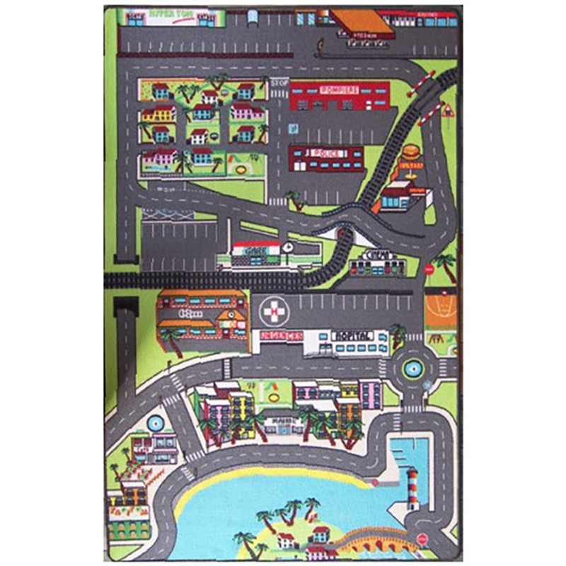 Tapis de jeu enfant circuit VOITURES