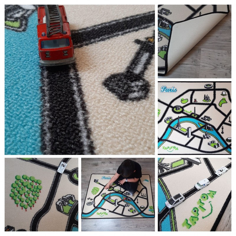 Tapis de jeu enfant ville PARIS
