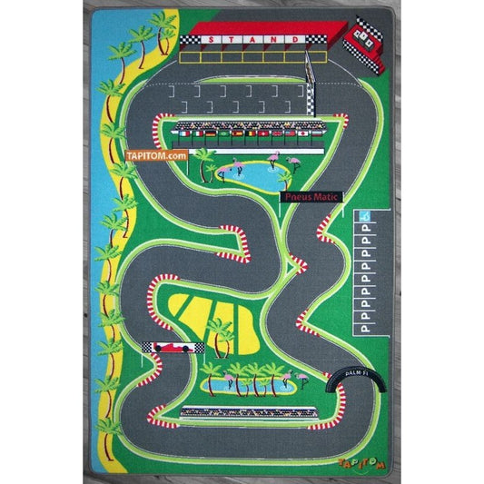 Tapis de jeu enfant voiture FORMULE 1