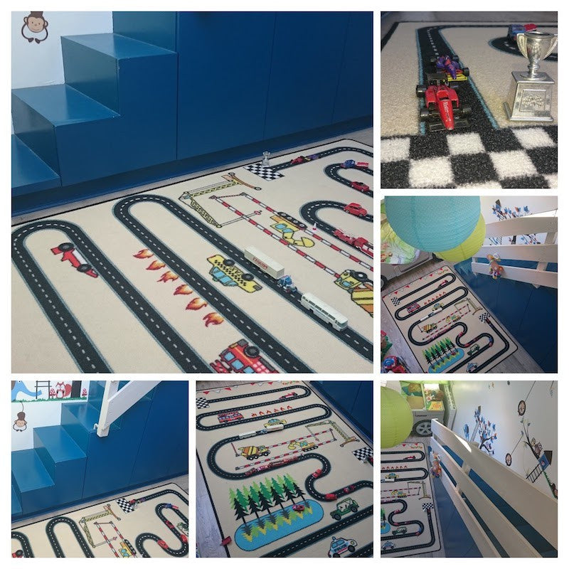 Tapis de jeu enfant voitures CIRCUIT DESIGN