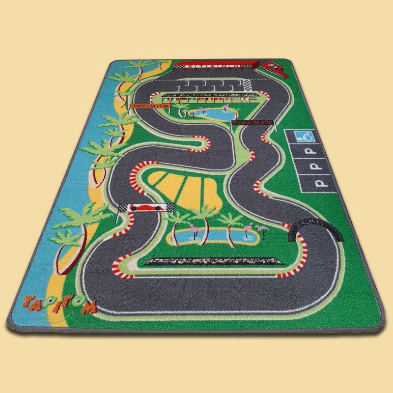 Tapis de jeu enfant voitures F1