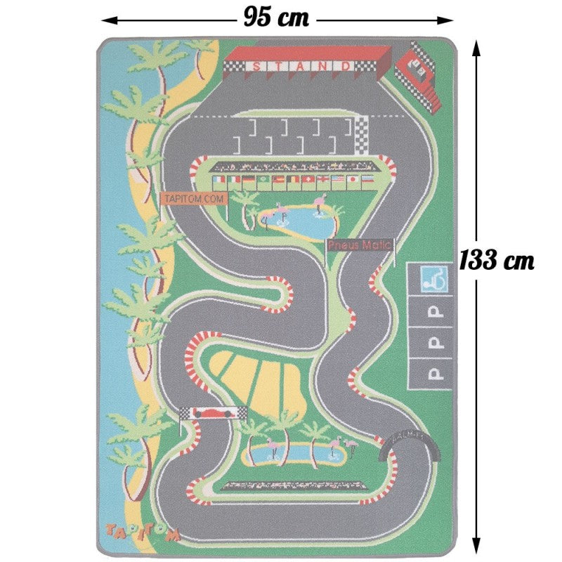 Tapis de jeu enfant voitures F1