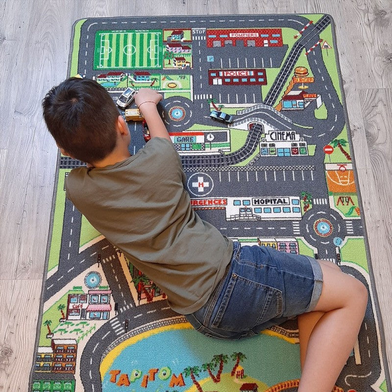 Tapis de jeu enfant VOITURES VILLE