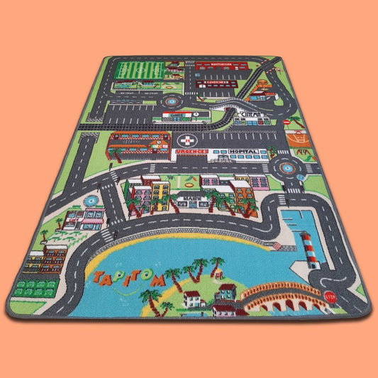 Tapis de jeu enfant VOITURES VILLE