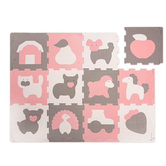 Tapis de jeu mousse à assembler animaux de la ferme FARM