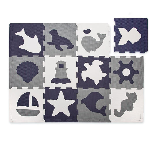 Tapis de jeu mousse à assembler animaux marins OCEAN WORLD