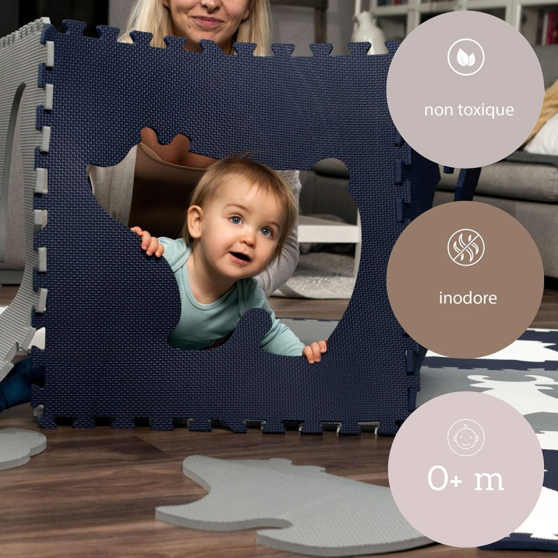 Tapis de jeu mousse à assembler animaux de la forêt FOREST