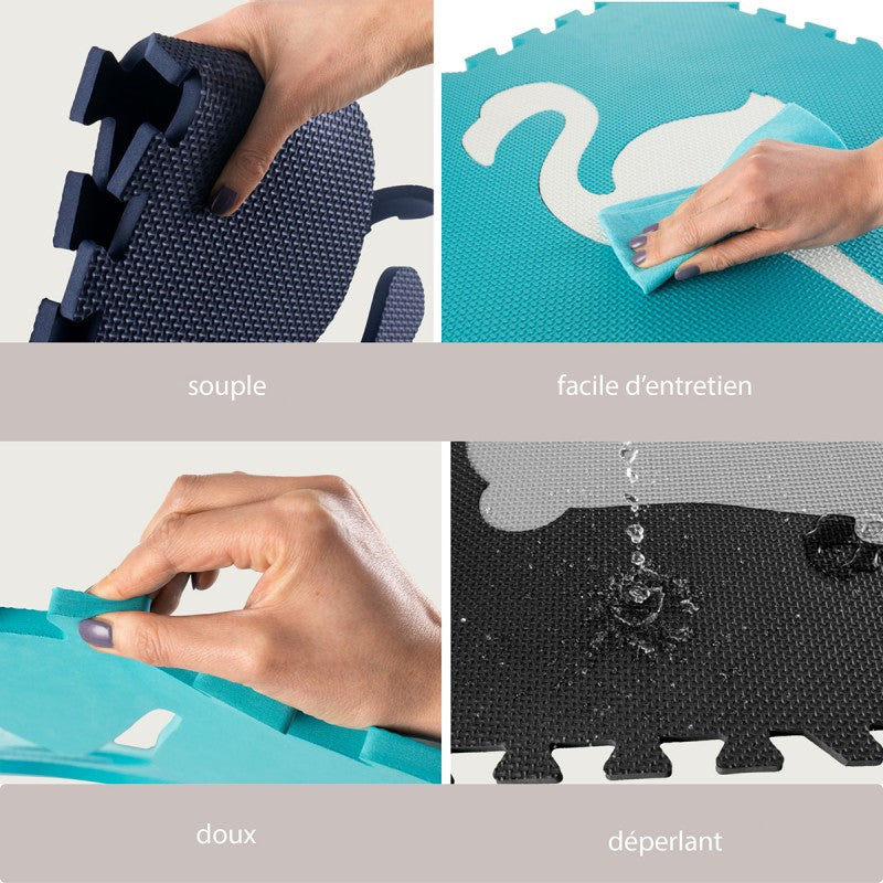 Tapis de jeu mousse à assembler animaux de la forêt FOREST