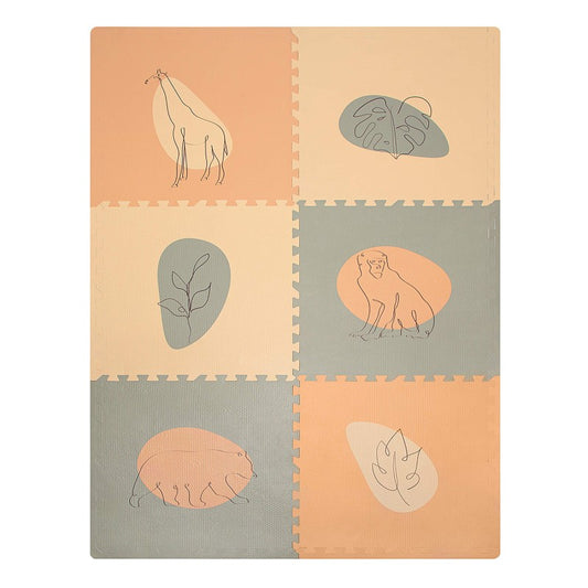 Tapis de jeu mousse à assembler JUNGLE