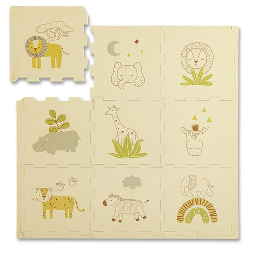 Tapis de jeu mousse à assembler SAFARI ANIMALS